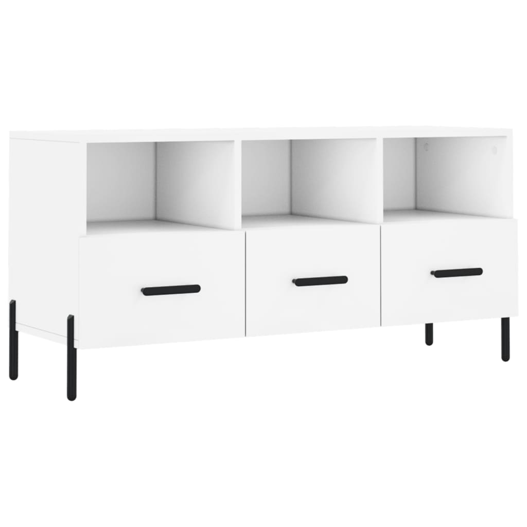 TV ormarić bijeli 102 x 36 x 50 cm od konstruiranog drva