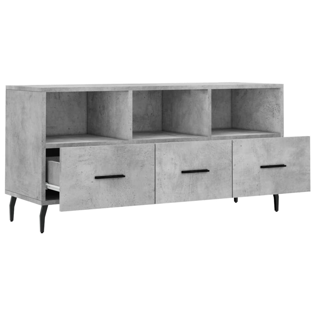 TV ormarić boja betona 102 x 36 x 50 cm od konstruiranog drva