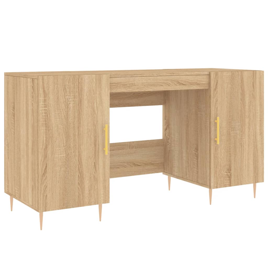 Radni stol boja hrasta sonome 140x50x75 cm konstruirano drvo