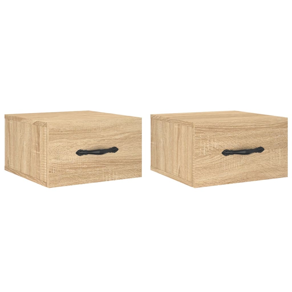 Zidni noćni ormarići 2 kom hrasta sonome 35 x 35 x 20 cm