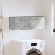 Zidni ormarić boja betona 100 x 36,5 x 35 cm konstruirano drvo