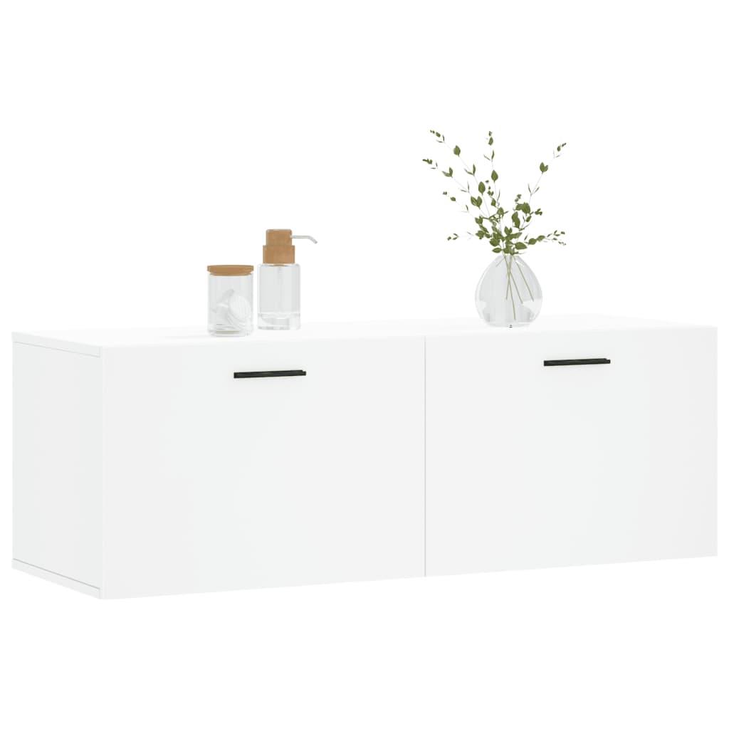 Zidni ormarić bijeli 100 x 36,5 x 35 cm od konstruiranog drva