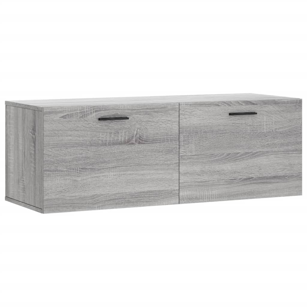 Zidni ormarić siva boja hrasta 100x36,5x35 cm konstruirano drvo