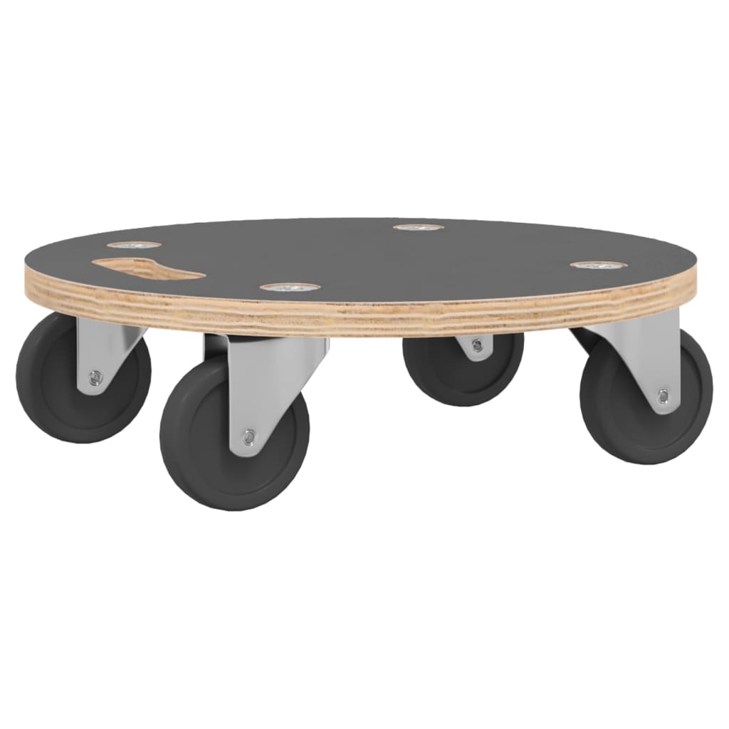 Transportna kolica 2 kom pravokutna Ø 38 x 11,5 cm 250 kg