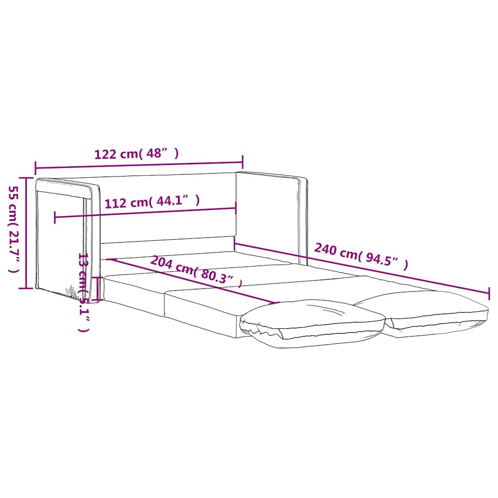 Podni kauč na razvlačenje 2-u-1 plavi 122x204x55 cm baršunasti