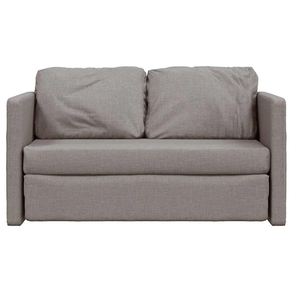 Podni kauč na razvlačenje 2-u-1 smeđesivi 112x174x55 cm baršun