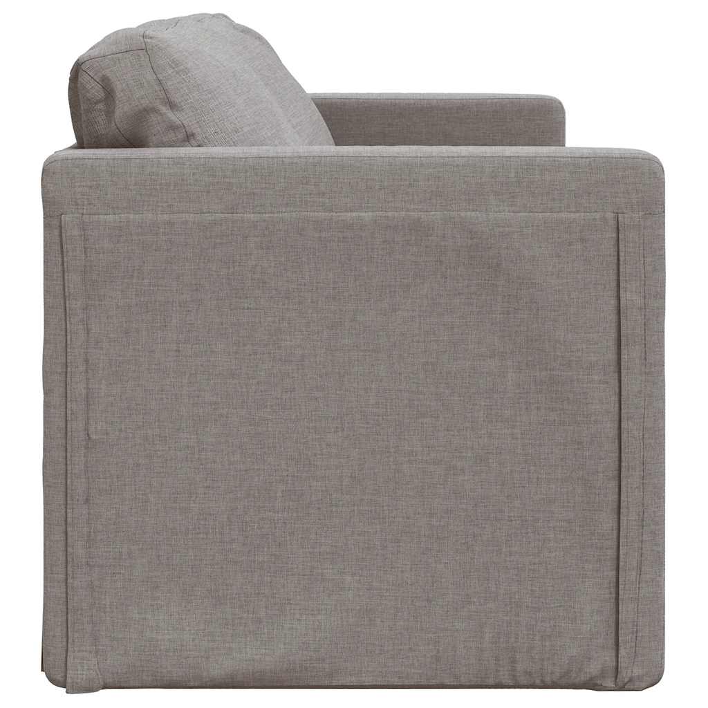 Podni kauč na razvlačenje 2-u-1 smeđesivi 112x174x55 cm baršun