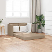 Podni kauč 2-u-1 cappuccino 112 x 174 x 55 cm od umjetne kože