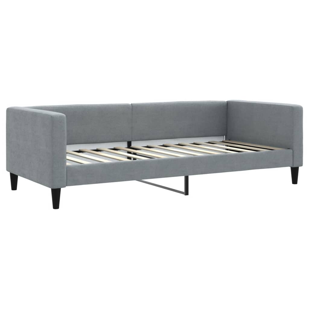 Dnevni krevet svjetlosivi 90 x 200 cm od tkanine