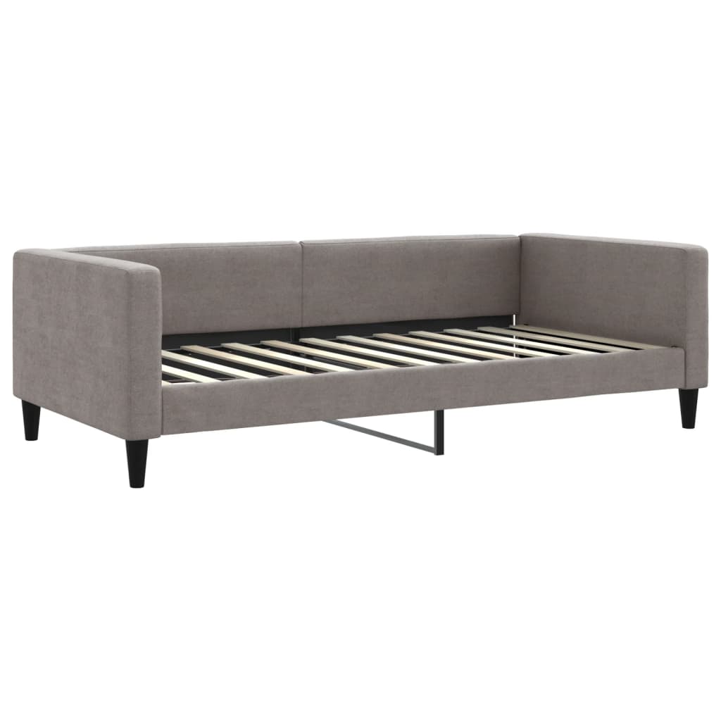 Dnevni krevet smeđesivi 100 x 200 cm od tkanine