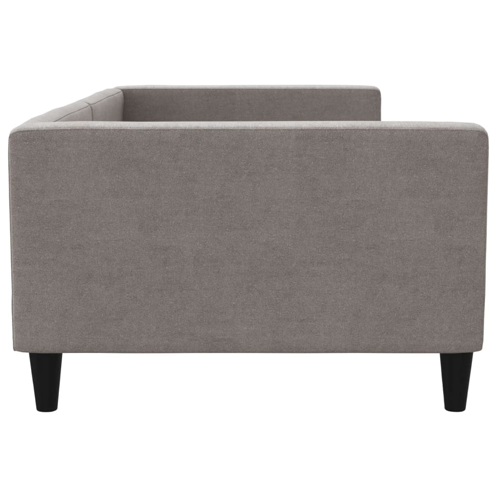 Dnevni krevet smeđesivi 100 x 200 cm od tkanine