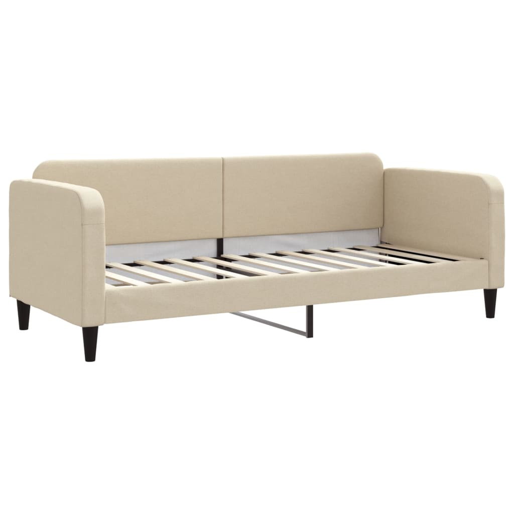 Dnevni krevet krem 80 x 200 cm od tkanine