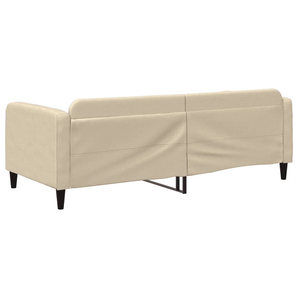 Dnevni krevet krem 90 x 200 cm od tkanine