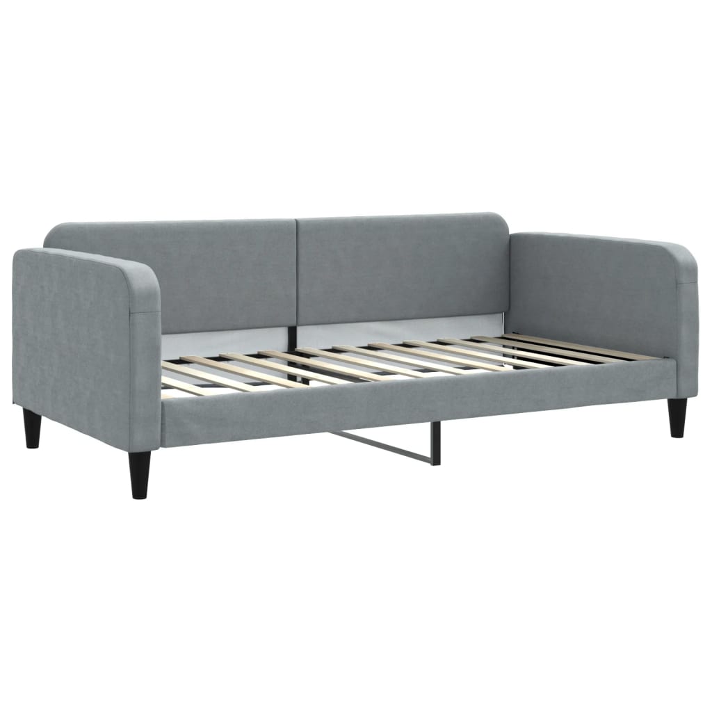 Dnevni krevet svjetlosivi 100 x 200 cm od tkanine