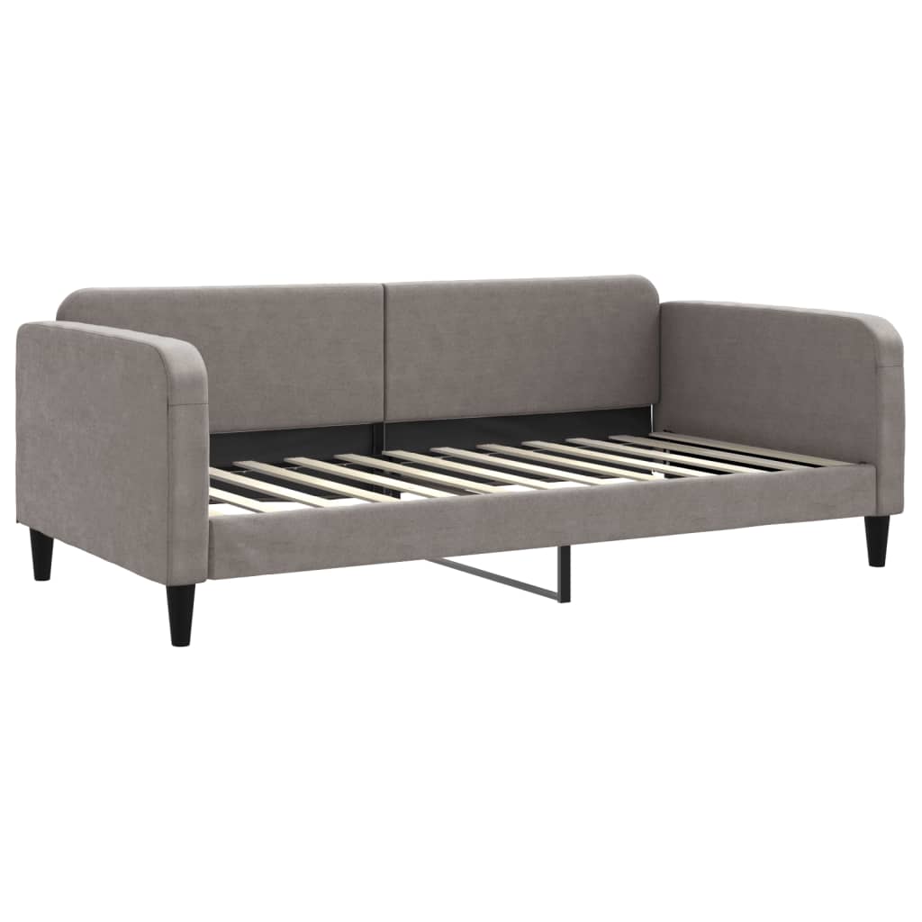 Dnevni krevet smeđesivi 100 x 200 cm od tkanine