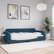 Dnevni krevet plavi 80 x 200 cm baršunasti