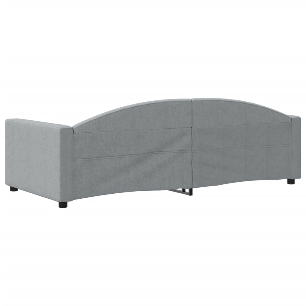 Dnevni krevet svjetlosivi 90 x 200 cm od tkanine