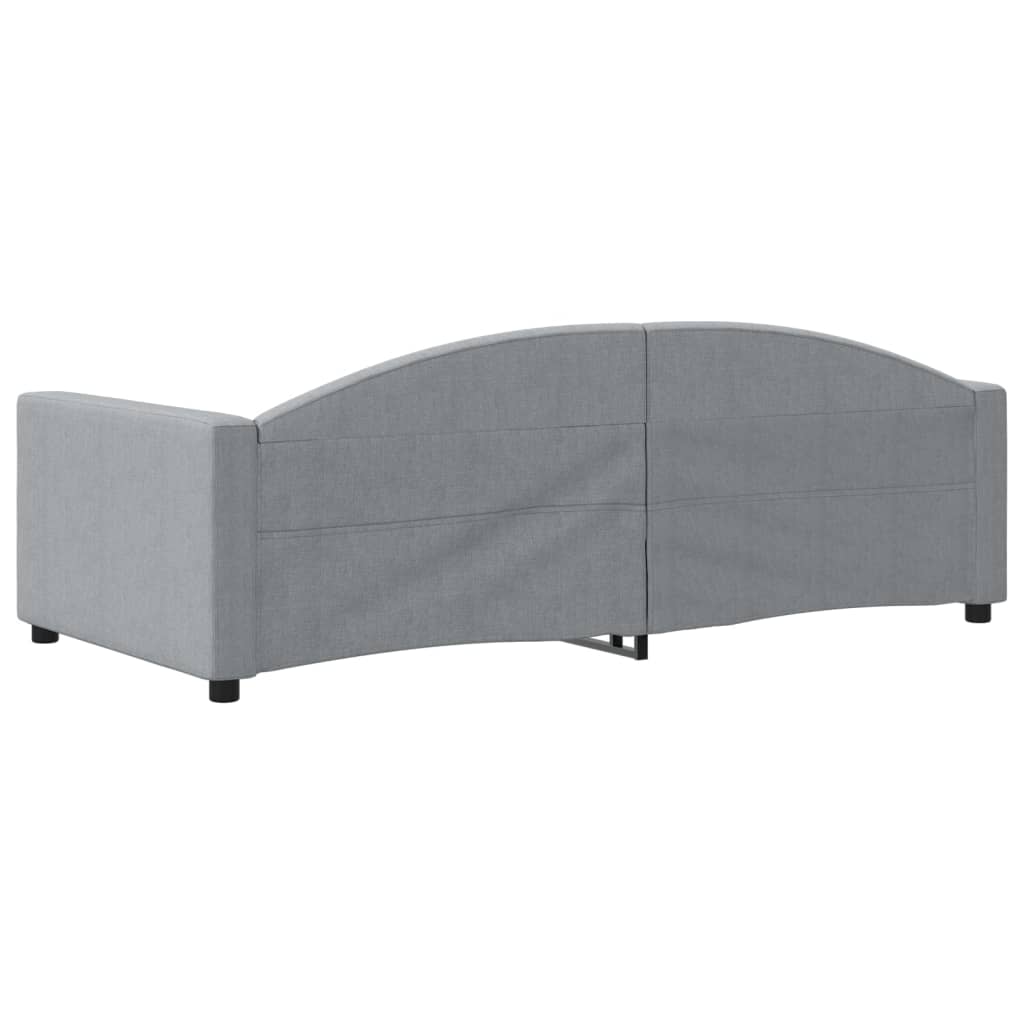Dnevni krevet svjetlosivi 90 x 190 cm od tkanine