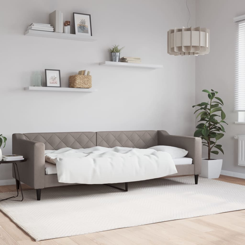 Dnevni krevet smeđesivi 80 x 200 cm od tkanine