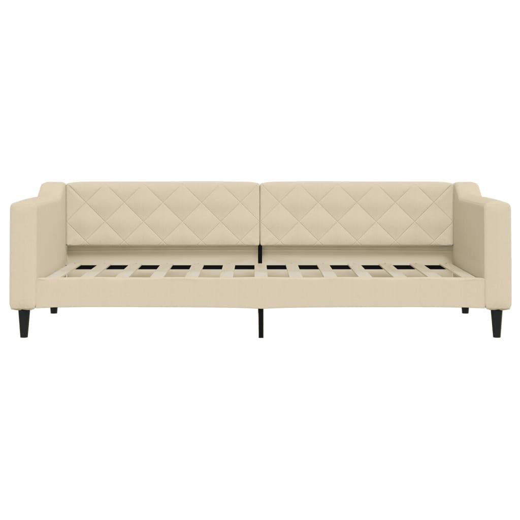 Dnevni krevet krem 80 x 200 cm od tkanine