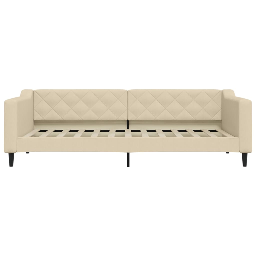 Dnevni krevet krem 90 x 200 cm od tkanine