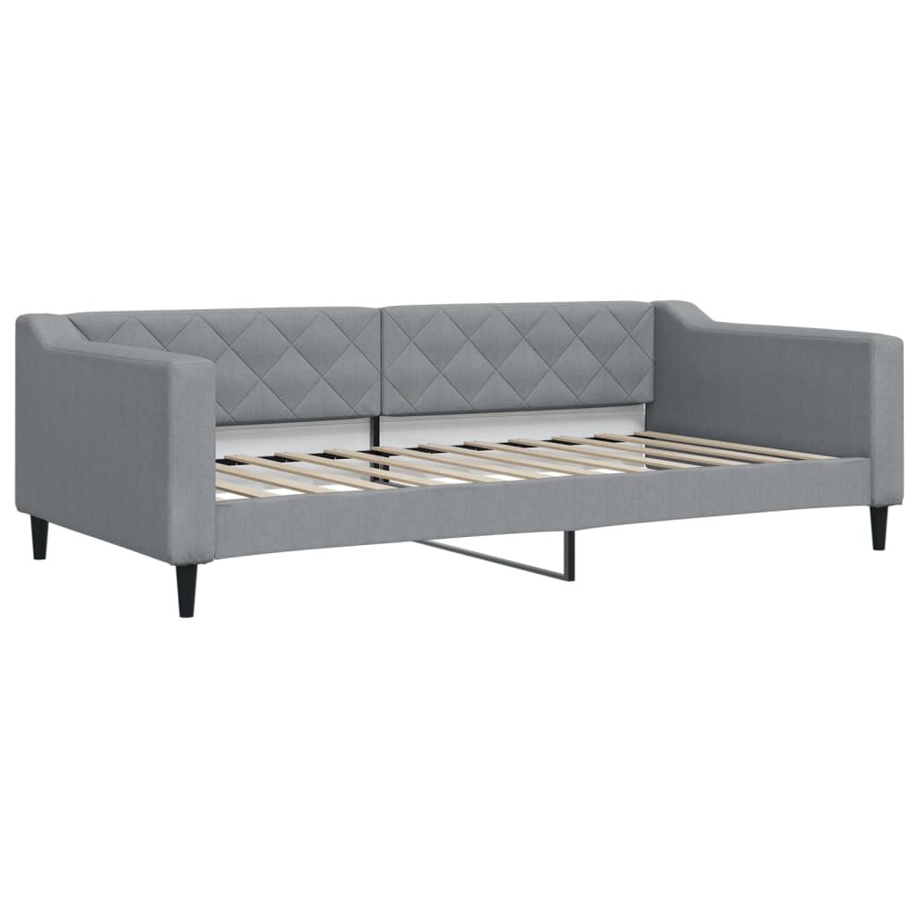 Dnevni krevet svjetlosivi 100 x 200 cm od tkanine