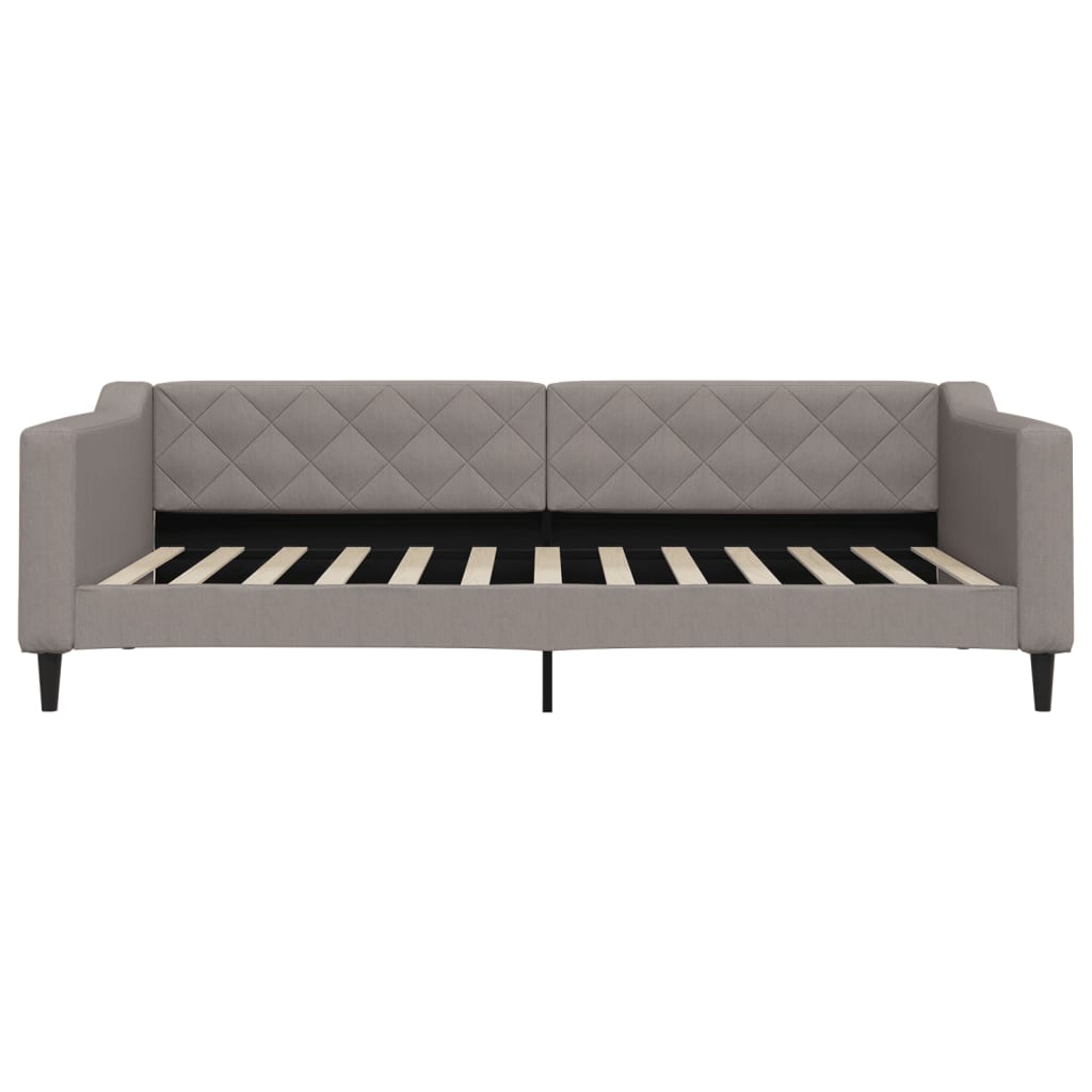 Dnevni krevet smeđesivi 100 x 200 cm od tkanine