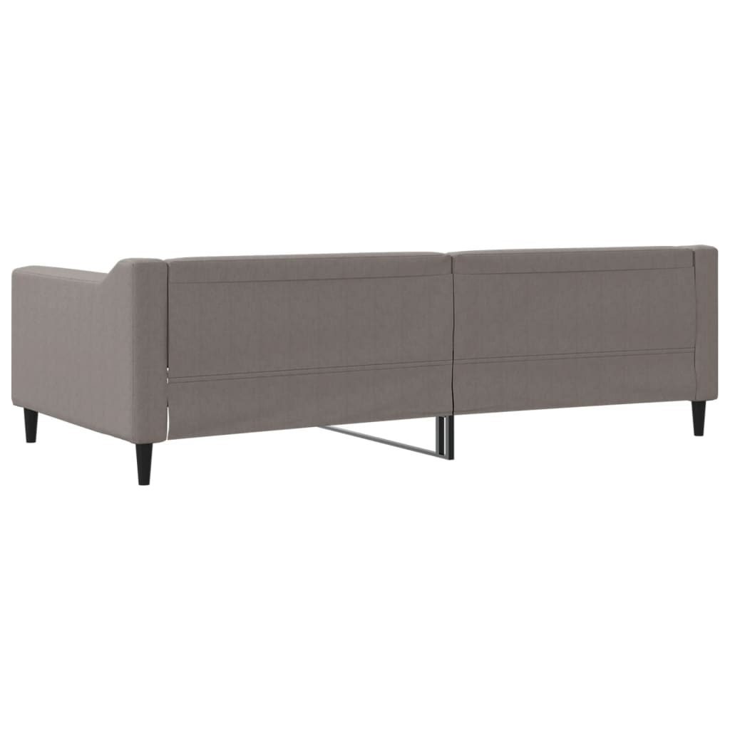 Dnevni krevet smeđesivi 100 x 200 cm od tkanine