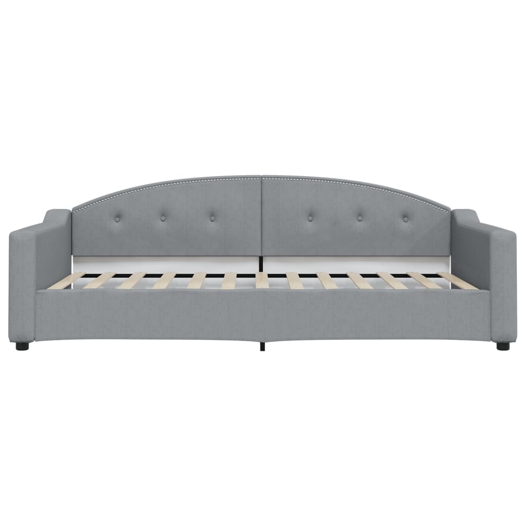 Dnevni krevet svjetlosivi 100 x 200 cm od tkanine