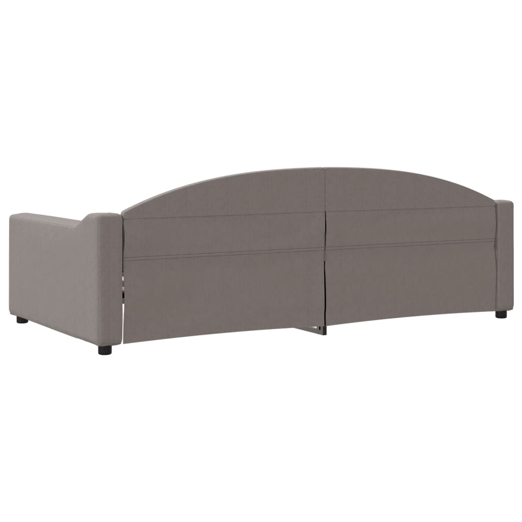 Dnevni krevet smeđesivi 100 x 200 cm od tkanine