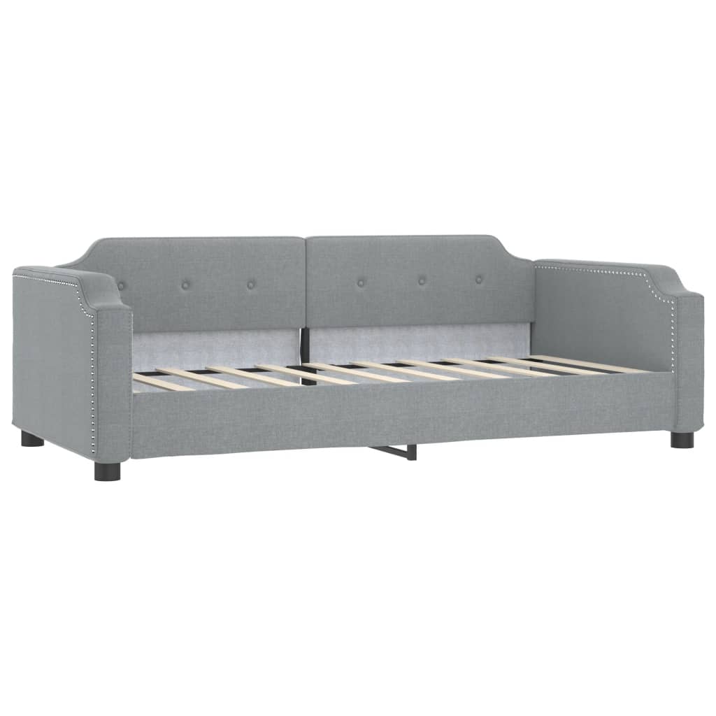 Dnevni krevet svjetlosivi 80 x 200 cm od tkanine