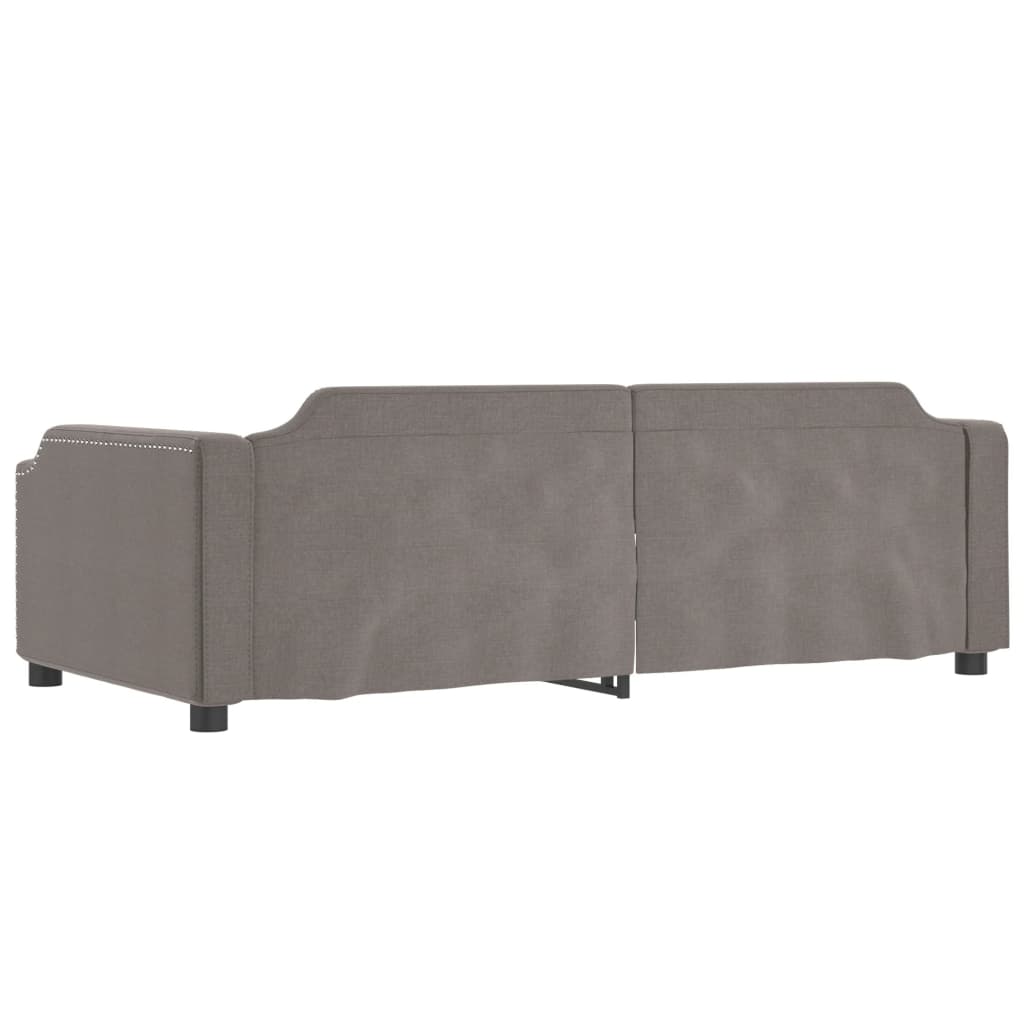 Dnevni krevet smeđesivi 90 x 200 cm od tkanine