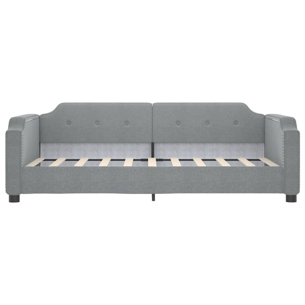 Dnevni krevet svjetlosivi 100 x 200 cm od tkanine