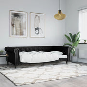 Dnevni krevet crni 100 x 200 cm od umjetne kože