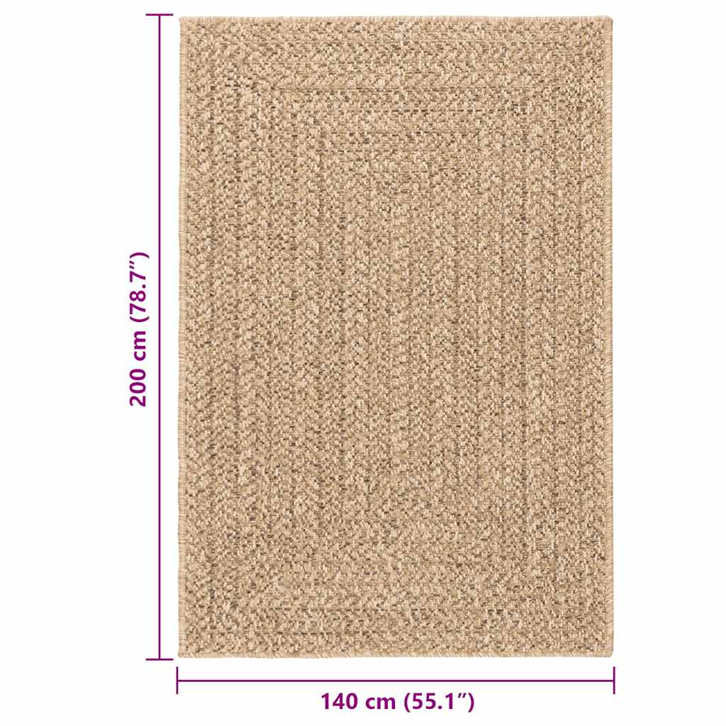 Tepih ZIZUR 140 x 200 cm s izgledom jute unutarnji i vanjski