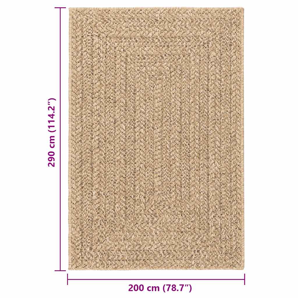 Tepih ZIZUR 200 x 290 cm s izgledom jute unutarnji i vanjski