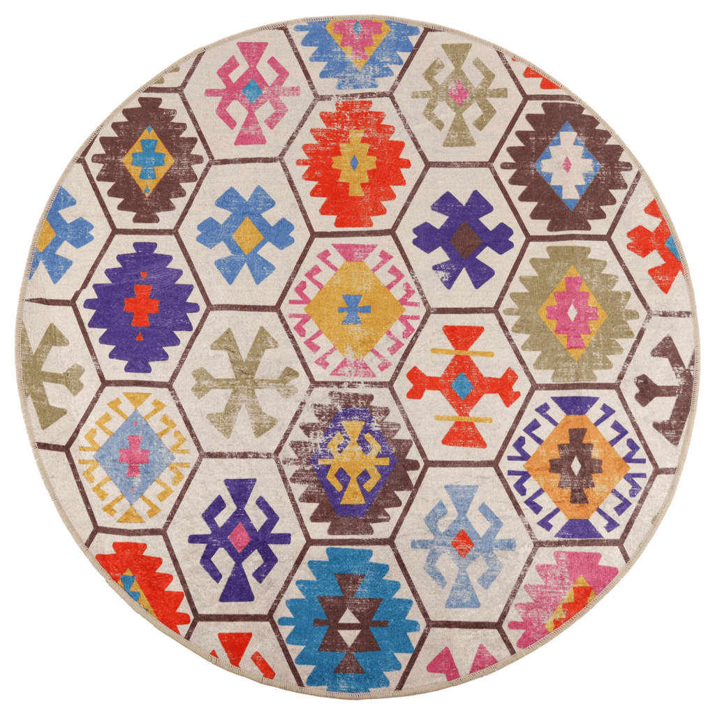 Perivi tepih raznobojni Ø 120 cm