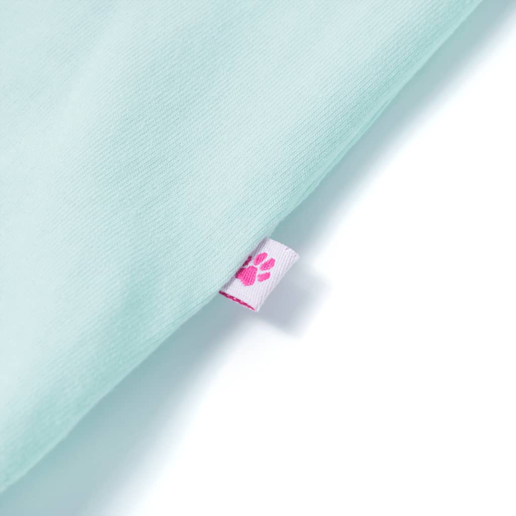 Dječja majica bez rukava svijetla boja mente 128