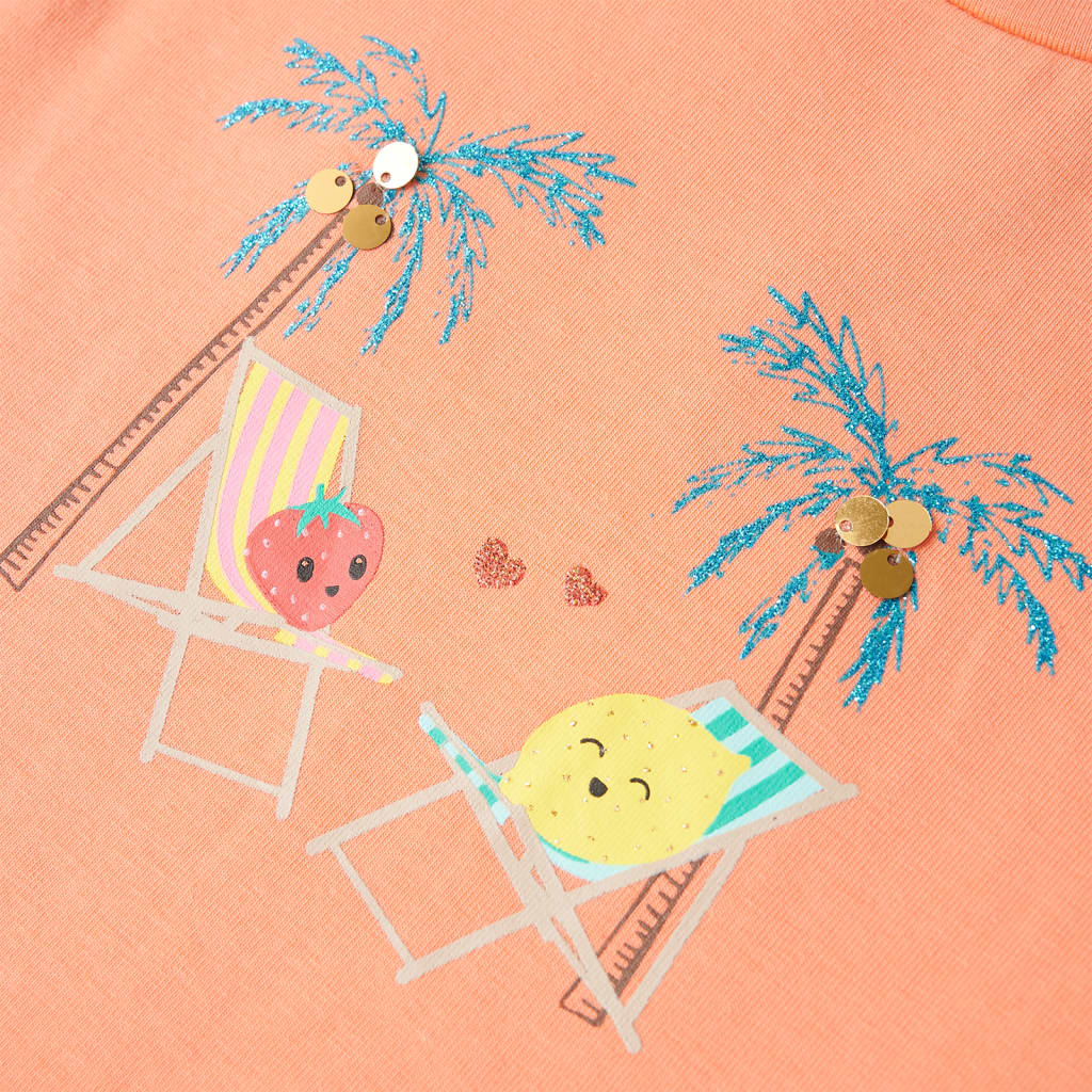 Dječja majica boja breskve 128