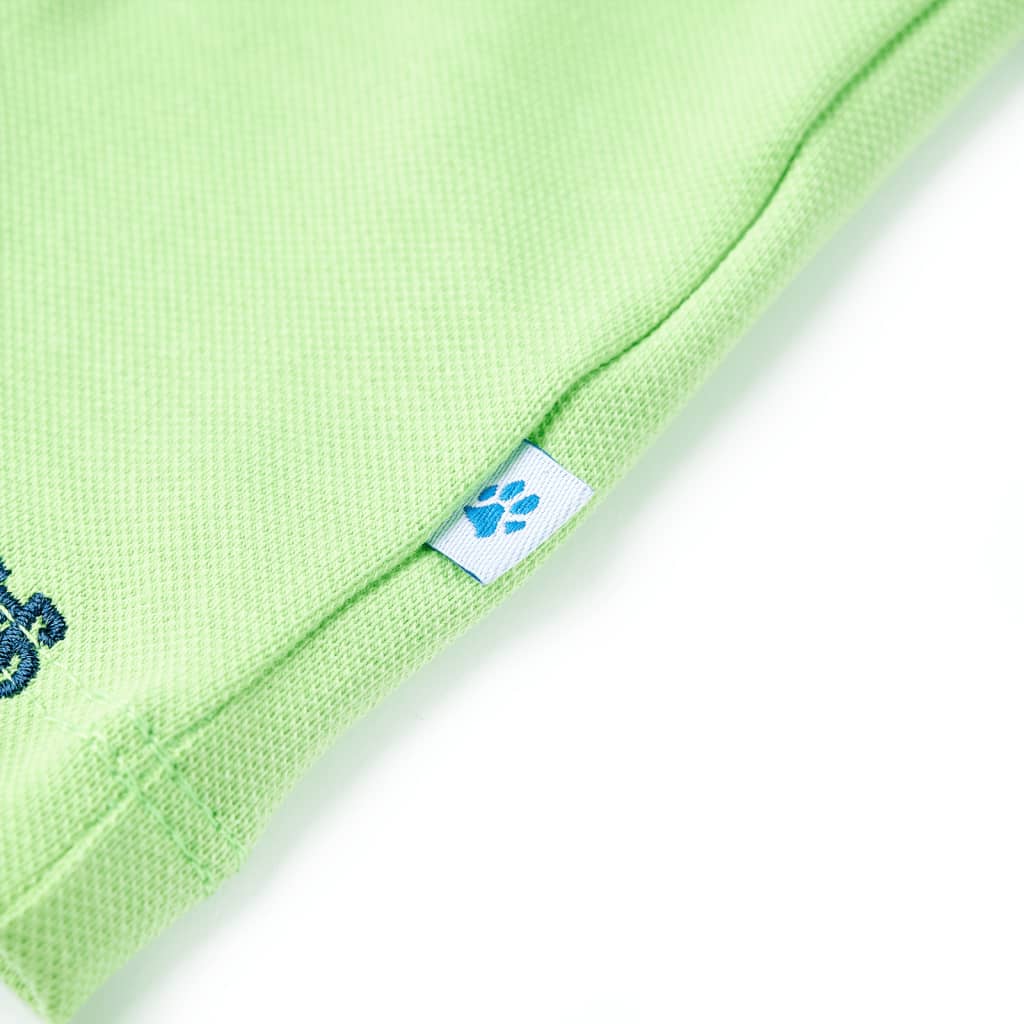 Dječja polo majica neonskozelena 92