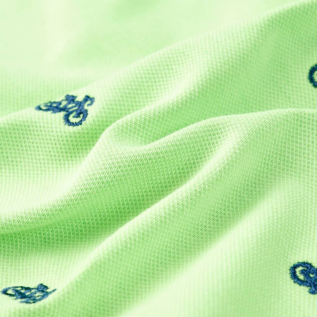 Dječja polo majica neonskozelena 92
