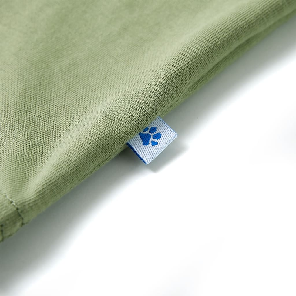 Dječja majica kratkih rukava svijetla kaki 128