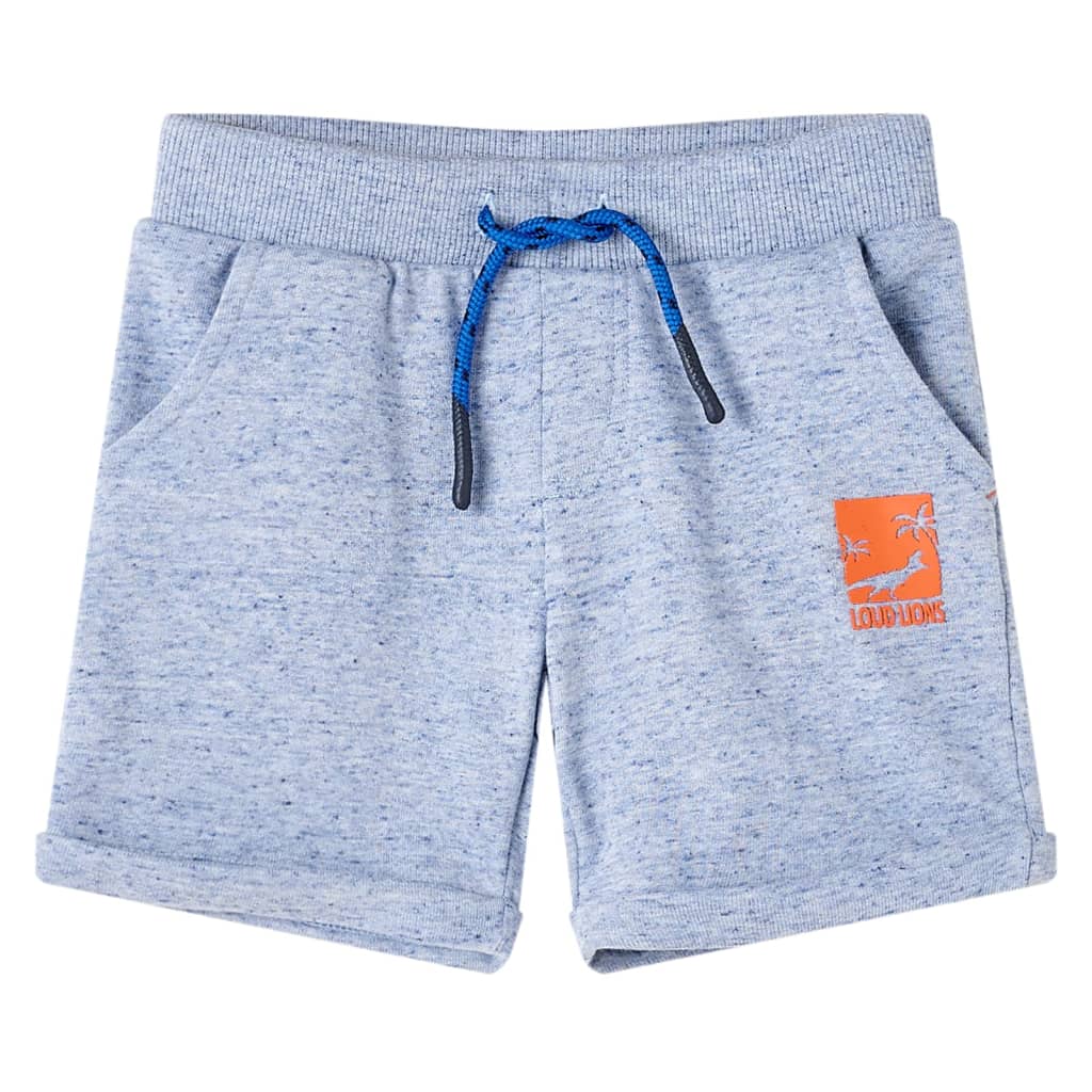 Dječje kratke hlače s vezicom plave prošarane 116