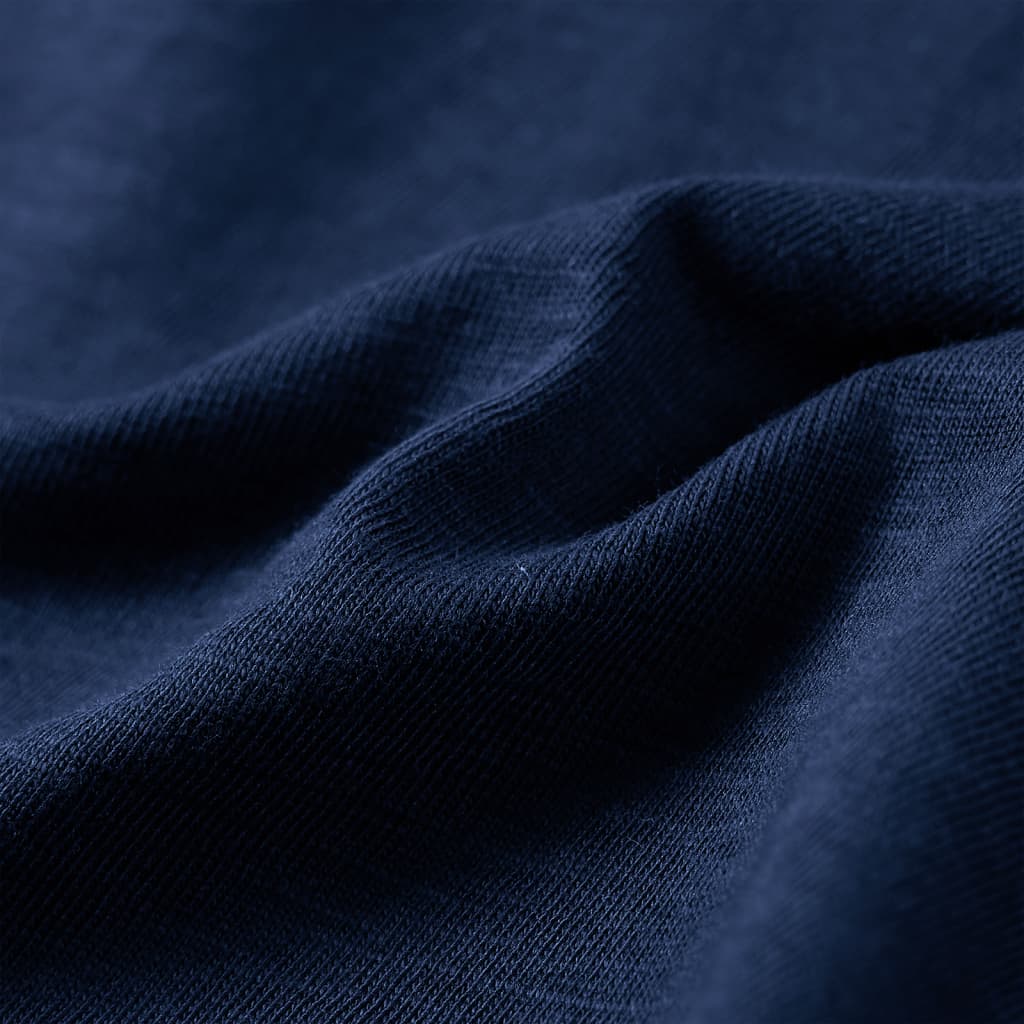 Dječja majica s dugim rukavima modra prošarana 104