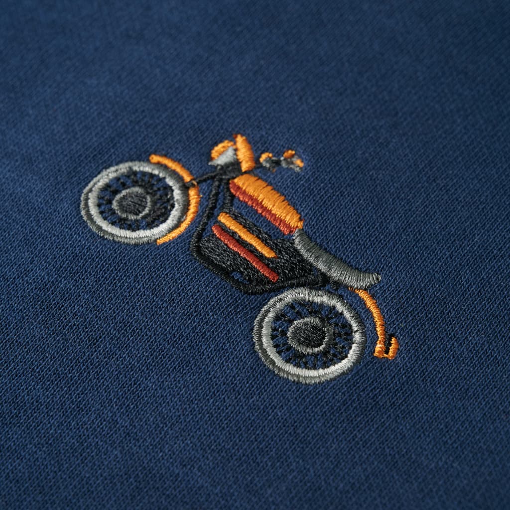 Dječja topla majica indigo plava 104