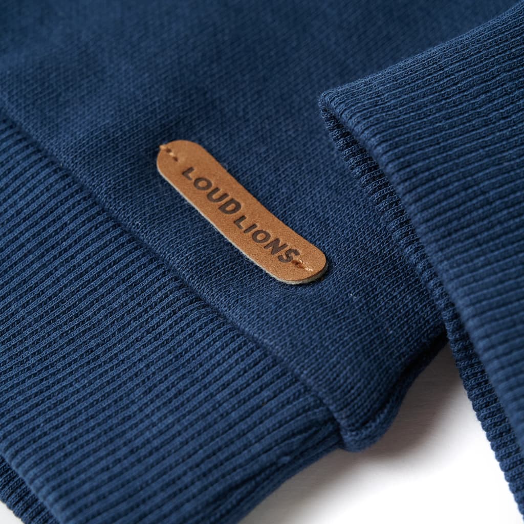 Dječja topla majica indigo plava 116