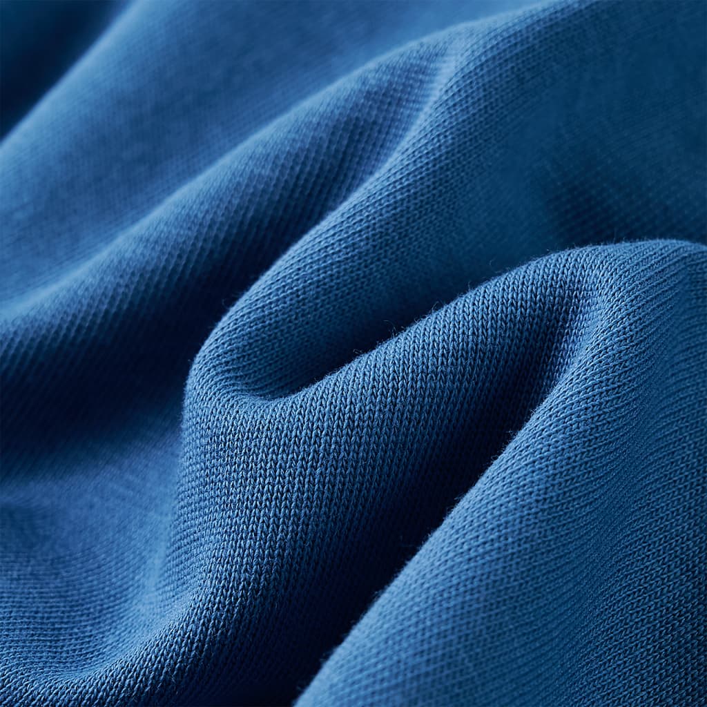 Dječja topla majica s kapuljačom plava 128