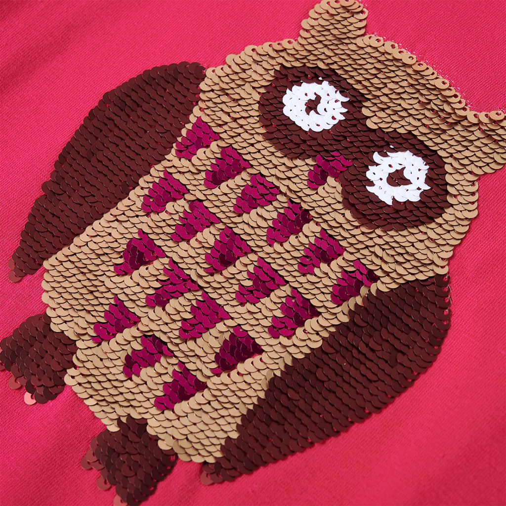Dječja majica dugih rukava jarkoružičasta 116