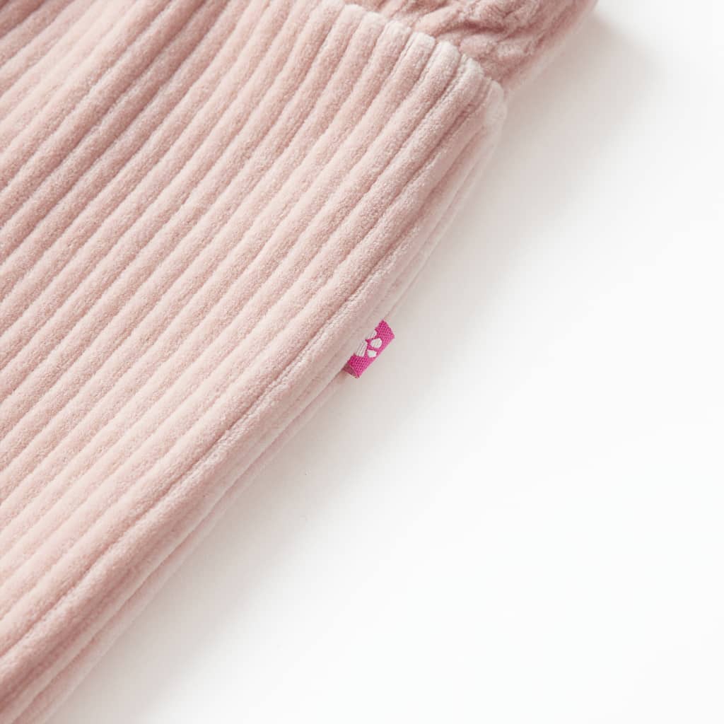 Dječje hlače od samta svjetloružičaste 116