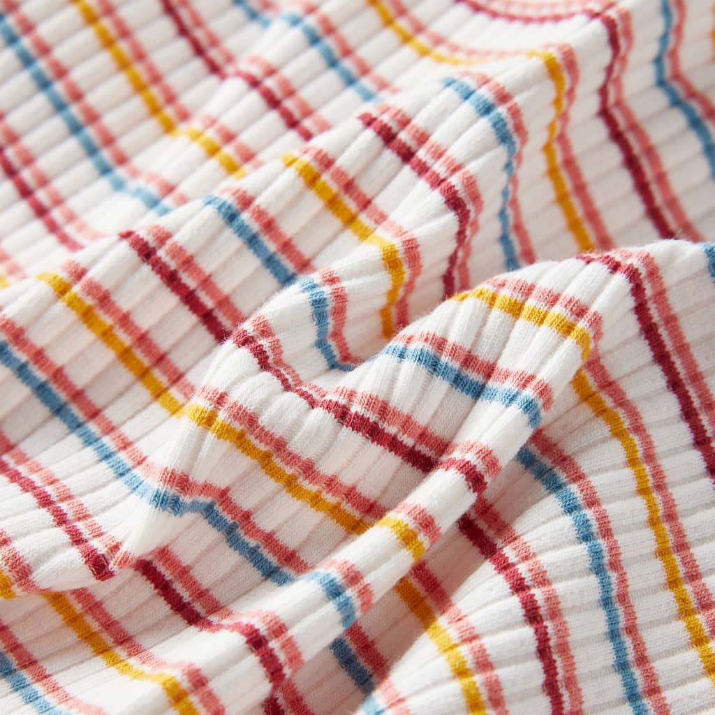 Dječja majica dugih rukava s kratkom dolčevitom svjetlosmeđa 116